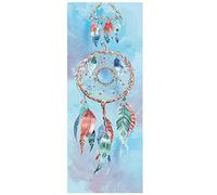 Celuicion Serviette de Yoga, Tapis de Yoga Antidérapant et à Séchage Rapide, Couverture de Yoga Souple avec Motif d'impression pour Différents Exercices de Yoga, 185 x 64 cm