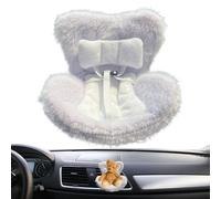 Celuicion Siège auto pour poupées en peluche, décoration de voiture pour présentation de poupées, jouet de voiture avec ventilation et clip pour camping-cars et voitures