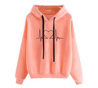 Celuicion Sweats à capuche pour femmes, Sweats à capuche à manches longues pour femmes | Haut tunique pull décontracté à manches longues imprimé - Pull à cordon pour la vie quotidienne, les
