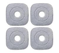 Celuicion Tête de Serpillière - 4 Têtes De Lavage | Tapis Carré Très Absorbant pour Nettoyage Et Entretien Profond des Sols Humides Et Secs Maison Salle De Bain Pièce Bois Dur