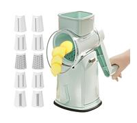 Celuicion Trancheuse - Multifonctionnel Coupe-légumes et râpe au fromage, Manivelle manuelle Outils de cuisine Hachoir à nourriture et râpe pour tomate pomme de terre carotte oignon chou