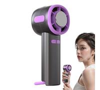 Celuicion Ventilateur portable à main, ventilateur personnel portable avec écran numérique, rechargeable haute vitesse avec technologie semi-conductrice pour intérieur, salle de sport, voyage