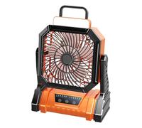 Celuicion Ventilateur portable rechargeable | Ventilateur de tente rechargeable | 4 modes réglables avec lampe torche 5400 mAh pour intérieur extérieur, tente, plage, voyage, chambre