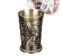Celuicion Verres À Shot De Voyage - De Zinc 30ml Rétro Égyptien Ustensiles De Bar - Sympa Verres À Shot,Pour Hommes Femmes Halloween Tequila Whiskey Noël Famille Amis Fête Maison Vacances Week-End