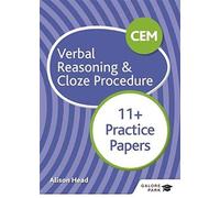 Cem 11+ Verbal Reasoning & Cloze Procedure Practice Papers