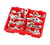 Cembre 68x Cosses de Câbles Tubulaires 25-50 mm², Connecteurs à Sertir | Assortiment industriel en cuivre électrolytique recuit pour installations électriques, auto et garage, tailles M6-M10