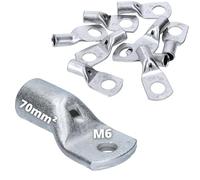 Cembre A14-M6 Lot de 10 cosses tubulaires 70 mm² M6 I Cosses à sertir en cuivre non isolées | Cosses à sertir pour voiture, camion, moto, bateau, camping-car | Cosses pour électrotechnique et