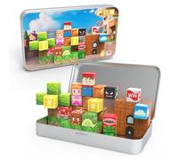 CEMECER Mini blocs magnétiques de voyage pour enfants, 45 aimants empilables avec boîte en fer pour garçons et filles, jouets éducatifs de construction Montessori pour