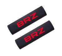 CEMELI 2 pièces Voiture Protège Ceintures de Sécurité Coussin Cuir pour Subaru BRZ Adultes et Enfants Accessoires intérieurs Automobiles,B-Red