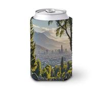 Cemetery Outside The City Manchon de tasse pour boissons froides - Durable - Réutilisable - Isotherme - Compatible avec la plupart des types de tasses