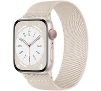 CeMiKa Solo Loop Compatible avec Bracelets Apple Watch 40mm 42mm 41mm 38mm Femme Homme, Tressé Nylon Souple Élastique Stretch Sport pour iWatch Serie 10 9 8 7 SE 6 5 4 3 Ultra 2 1,Lumière des étoiles