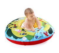 Cemirk Tapis de jeu gonflable pour bébé - Thème zoo, siège assis et centre d'activités interactif pour bébé - À partir de 0 mois