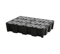 CEMO Bac collecteur volume de collecte 60 l L800xl600xH180mm polyéthylène avec grille CEMO Quantité:1