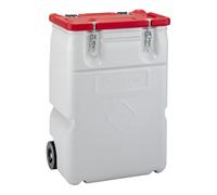 CEMO | Collecteur pour produits dangereux Mobil-Box | capacité 170 l | L x l x h 400 x 600 x 880 mm | rouge