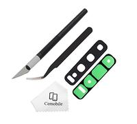 Cemobile Lentille de rechange pour appareil photo arrière Samsung Galaxy S10/S10 Plus (tous les transporteurs) avec pince à épiler, kit d'outils de réparation de couteau de précision