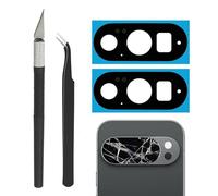 Cemobile Lot de 2 lentilles de rechange pour appareil photo arrière Google Pixel 10 Pro XL avec adhésif pré-installé et kit d'outils de réparation