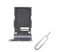 Cemobile Plateau pour carte SIM et plateau de carte micro SD de rechange pour Samsung Galaxy S24 Ultra (version SIM unique uniquement) + broche d'éjection (gris titane)