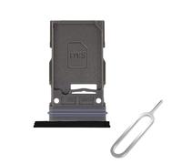 Cemobile Tiroir pour carte SIM et plateau de carte micro SD de remplacement pour Samsung Galaxy S24 Ultra (version SIM unique uniquement) + broche d'éjection (noir titane)