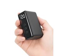 CEMOFE Pompe à Vélo Électrique Rechargeable Pompe à Vélo Portable Gonfleur Velo Rechargeable 120 PSI Arrêt Automatique avec des Valves De Presta Et Schrader pour VTT Ville Route Moto Balles