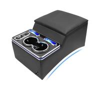 CEMOFE Version Améliorée Console Centrale Voiture, Console Centrale Arriere Universelle Voiture avec LED 7 Couleurs et 4 Réglages de Luminosité, Compatible avec la Plupart des SUV, Pick-up, Truck,Auto