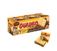 Cémoi - Etui Quadro Pocket Gaufrettes Fourrées, Chocolat Praliné, 9 Gaufrettes Emballées Individuellement - Fabriqué en France (187 g)