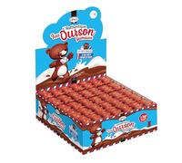 Cémoi - Présentoir L’Authentique Petit Ourson Guimauve, Chocolat au Lait - Fabriqué en France, 140 Pièces
