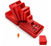 Cemssitu Never-Ending Middle Finger Prank Gift Box, Annoying Gift Box (Red) | Reusable Nested Surprise Box for Adults, Funny Novelty Present for Birthdays, Christmas and White Elephant Parties