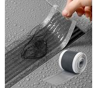 Cemssitu Self-Adhesive Floor Drain Stickers Hair Filter for Shower Drain Sticker Self-Adhesive Rectangle Tub Drain Stopper Floor Drain, 70MM*5M (1 Pack)