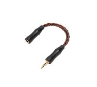 CEMTUKLBP Câble Audio de 3,5 mm à 2,5 mm, Adaptateur pour écouteurs Femelle à mâle, câble Audio sans Perte à 8 brins avec Noyau en cuivre monocristallin et connecteurs plaqués Or pour écoute (Bronze)