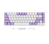 CEMTUKLBP Clavier mécanique 60% à 68 Touches avec interrupteurs Bleus, Clavier Filaire USB-C rétroéclairé RGB à Pression Tactile intégrale et remplaçable à Chaud, Compatible 2000,