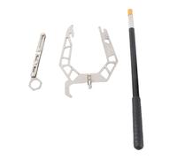 CEMTUKLBP Enfileur de Crochet de Bateau de Type U, Crochet de Quai télescopique pour l'amarrage, Outil d'amarrage de Bateau en Alliage d'aluminium avec Lien à Bascule, poignée Ergonomique