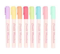 CEMTUKLBP Ensemble de marqueurs à la craie liquide, 8 marqueurs à la craie effaçables en 8 couleurs avec une pointe fine de 3 mm pour tableau noir, vitres, miroirs : ensemble de stylos à la