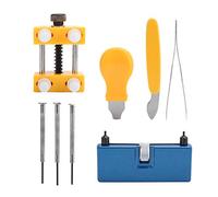 CEMTUKLBP Outil d’ouverture et de dépose de boîtiers arrière pour montres, 8 pièces, kit de remplacement de piles pour réparation de montres, démonte-boîtier arrière compact pour l’entretien