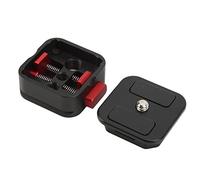 CEMTUKLBP Plaque de Détachement Rapide pour Trépied, Adaptateur de Montage pour Support Arca, Compatible avec Stabilisateur, Slider et Monopode, en Alliage d'Aluminium CNC