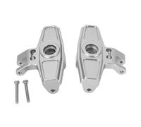 CEMTUKLBP Roulement en Alliage d’Aluminium pour Porte-Roue RC C, Bloc de roulement pour UD1002, UD1002SE, SG1002 - Pièce de Rechange pour Camion Tout-Terrain désert 1/10, livré avec vis - (Argent)