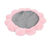 CEMTUKLBP Tapis pour Animaux en Forme de Fleur, Lit Doux en Polaire pour Chiens Chats Cochons, Coussin de Sommeil Rond avec Remplissage en Coton PP, Nid Confortable et Chaud pour Usage Intér