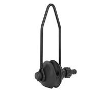 CEMTUKLBP Universal Round Muff Motor Flusher for Outboard Motors, 16mm OD Hose Adapter, Salt Sand Silt Removal Engine Rinse Tool with 100mm Rubber Disc and Spring Steel Bracket