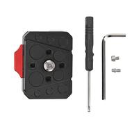CEMTUKLBP V Lock Quick Release Plate, Aluminum Alloy Mini V Lock Assembly Kit with 38mm Dovetail Slot and Anti - Shake Design for DSLR Camera Tripod Stabilizer