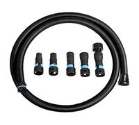 Cen-Tec Systems Tuyau Numatic 94698N Quick Click de 3 m avec 5 adaptateurs pour outil électrique pour collecte de poussière