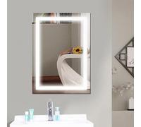 CENAP Miroirs de Salle de Bain pour Salle de Bain, miroirs de Salle de Bain muraux, Miroir de Salle de Bain à LED, efficacité énergétique Tactile, Miroir de courtoisie, Miroir Lumineux (90 x