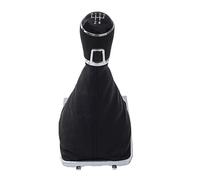 CENAP Pommeau Levier Voiture Pommeau Levier Vitesse avec Botte Cuir Noir pour VW pour Passat B7 2011 2012 2013 2014 2015 5 6 Vitesses 3AA711113A Soufflet Levier Vitesses(5 Speed)