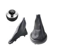 CENAP Pommeau Levier Voiture pour BMW pour Mini pour Cooper R50 R52 R53 2001-2008 Pommeau Levier Vitesse Guêtre Couvercle Botte Manette Stylo Soufflet Levier Vitesses(Black 5 Speed Set)