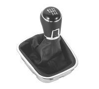 CENAP Pommeau Levier Voiture pour VW pour Polo 6C 2015 2016 2017 2018 5 Vitesses/6 Vitesses Levier Vitesse Pommeau avec Botte Cuir Soufflet Levier Vitesses(6 Speed)