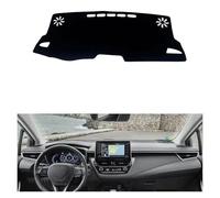 CENAP Tapis Couverture Bureau Anti-UV Tableau Bord Voiture pour Toyota pour Corolla 2019 2020, Évite La Lumière, Plate-Forme D'instruments Couverture Tableau Bord Voiture(LHD Black Side)