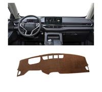 CENAP Tapis Couverture Bureau pour Haval H6 3e pour Génération GT 2021 2022 2023 2024, pour PHEV Tableau Bord Évite La Lumière, Plate-Forme D'instruments Couverture Tableau Bord Voiture(B Brown LHD)