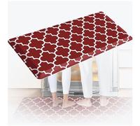 CENAP Tapis de cuisine épais - Lavable - Antidérapant - Durable et résistant aux taches - Pour la maison, le bureau, le lavabo, le linge - Rouge - 44 x 120 cm