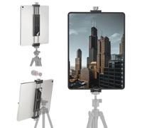 Cenawin Adaptateur de Trépied pour Tablette, Support de Trépied pour Tablette en Aluminium avec Sabot Froid, 2 Fixations Arca-Swiss, 3 1/4" Filetage pour iPad Pro Air, 4,7"-14" Tablettes Smartphones