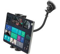 Cenawin Support de tablette avant de voiture, rotation à 360°, avec col de cygne flexible de 7,8", ventouse pour tableau de bord, iPad Pro Air Mini, tablettes 4,7 à 12,9"