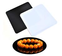 CENBEN 2pcs Panneau de Fond de Photographie, Cadre d'Affichage Réfléchissant pour la Photographie, Panneaux d'Affichage Réfléchissants en Acrylique pour la Photographie 30x30cm, Noir et Blanc