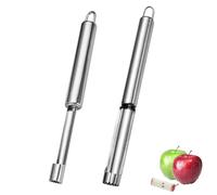 CENCERY 2 Pièces Vide-Pommes, Coupe-Pommes en Acier Inoxydable, Extracteur de Noyaux de Fruits, Coupe-Corps de Pomme avec Boucle de Suspension, Appareil de Cuisine Pratique pour Vider Les Pommes